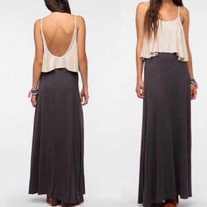 Layered Knit Maxi Dress